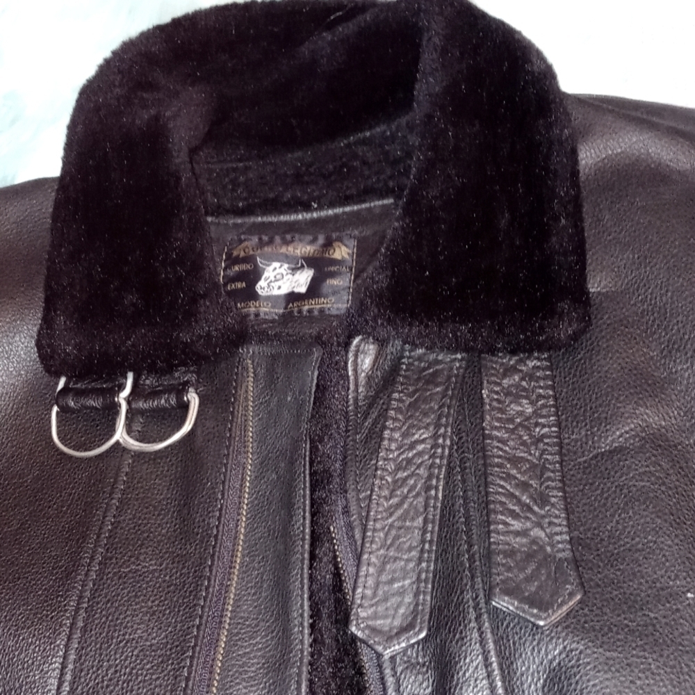Black leather jacket Luxury  black jacket - Picture 4 of 6